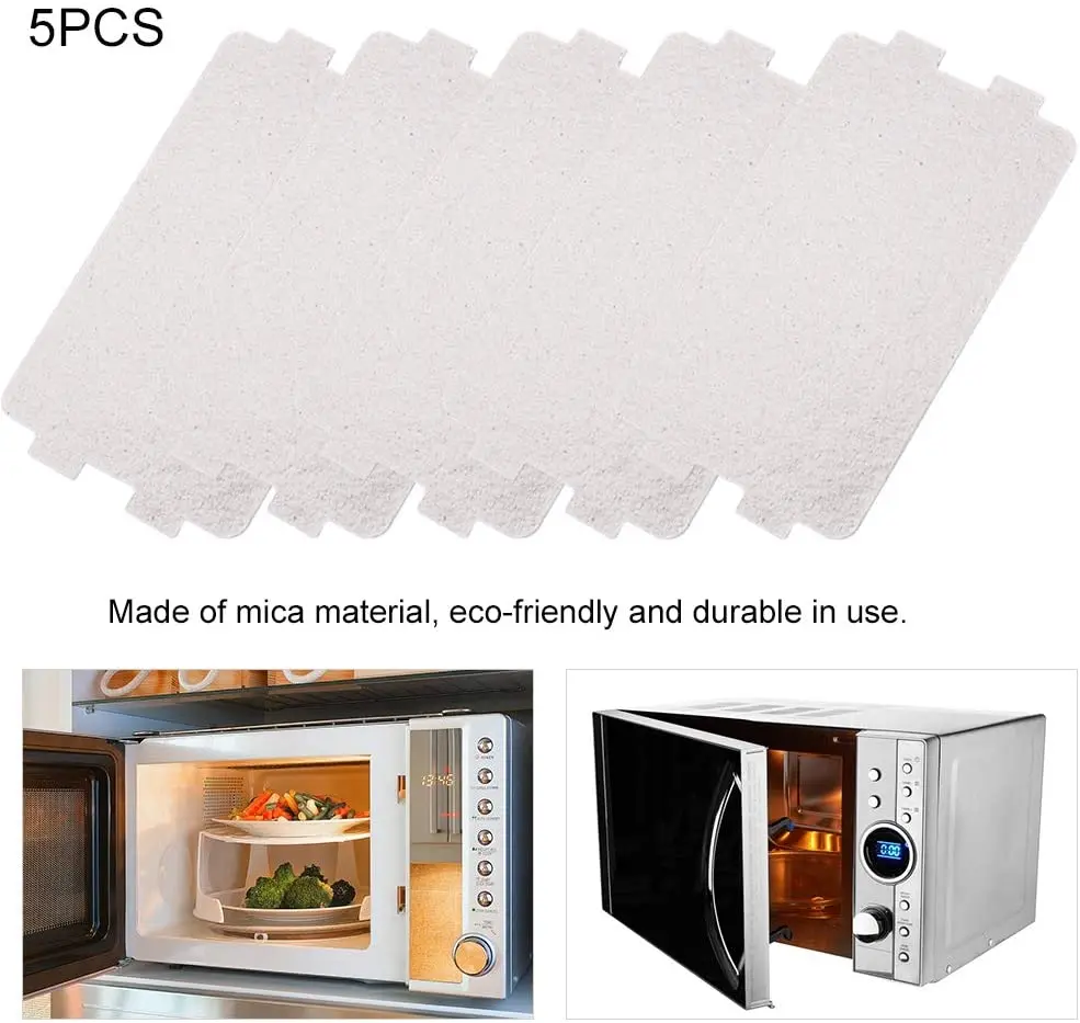 5PCS Microwave Oven Mica Plate Sheet 116*64 MM Replacement Part  For Midea N05 20 Accessory  For Using In Home Appliances