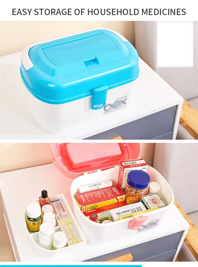 Домашний многослойный большой медицинский шкаф для рук, пластиковая коробка для хранения лекарств, Домашний детский маленький медицинский набор, аптечка первой помощи