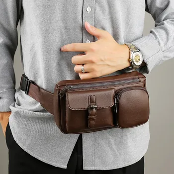 

2020 Waist Pack Men Casual Functional Chest Waterproof Bag Belt Bum Bag Male Phone Wallet Pouch Bags Large Capacity Fanny Pack