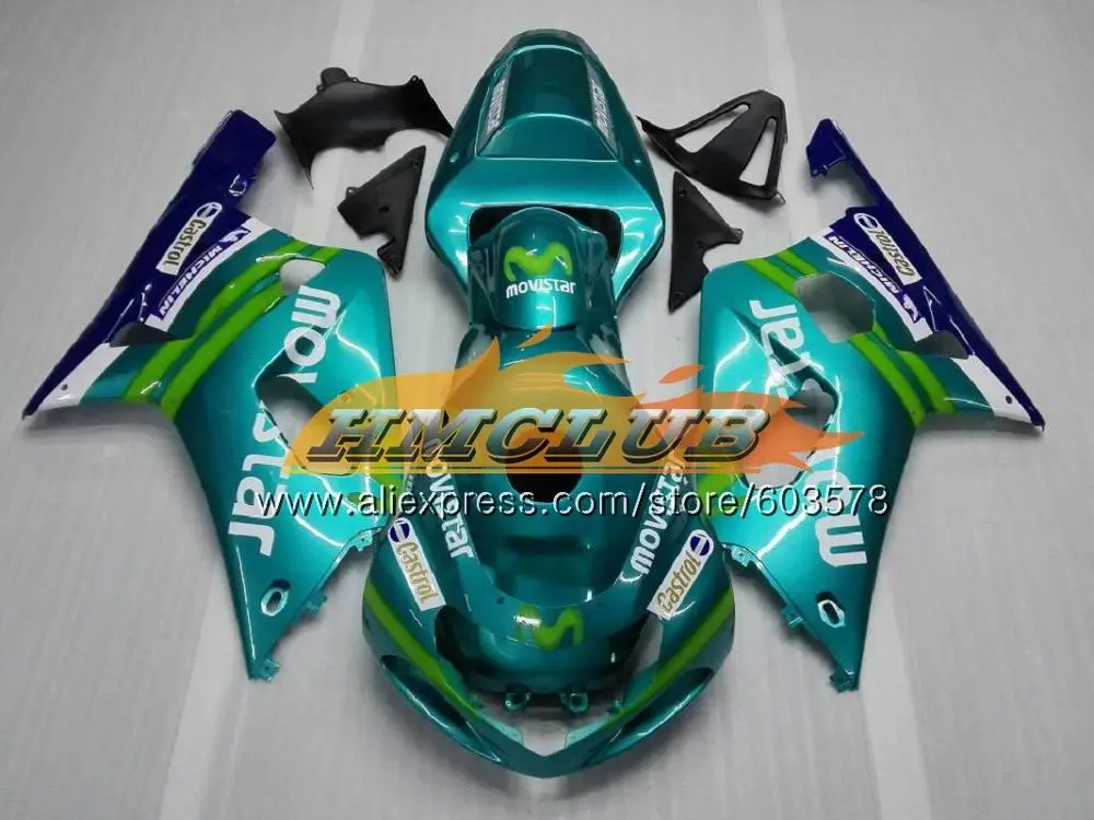 Корпус для SUZUKI GSX-R600 GSXR-600 K1 GSXR600 01 02 03 белый черный 4CL. 80 GSXR 600 750 GSXR-750 GSXR750 2001 2002 2003 обтекатель - Цвет: No. 15