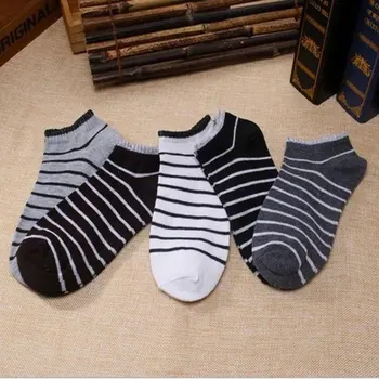 

Socks Men's Summer Thin Section Stripes Men's Boat Socks Checkered Breathable Casual Sports Men's Socks