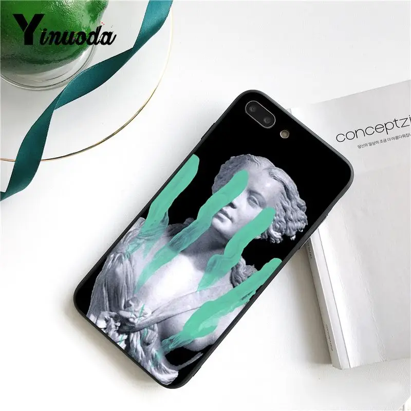 Art Statue Vintage Painted David Watercolor