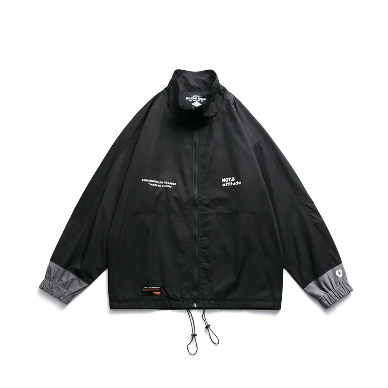 

Tang Mu Cool Spring Clothing New Style Japanese-style Retro Printed Letter Jacket Men's Loose-Fit Versatile Casual Workwear Rain