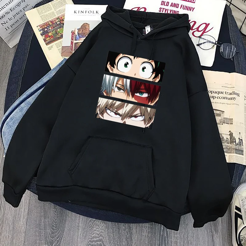 Толстовки с капюшоном My Hero моя геройская академия Мужская кавайная толстовка из