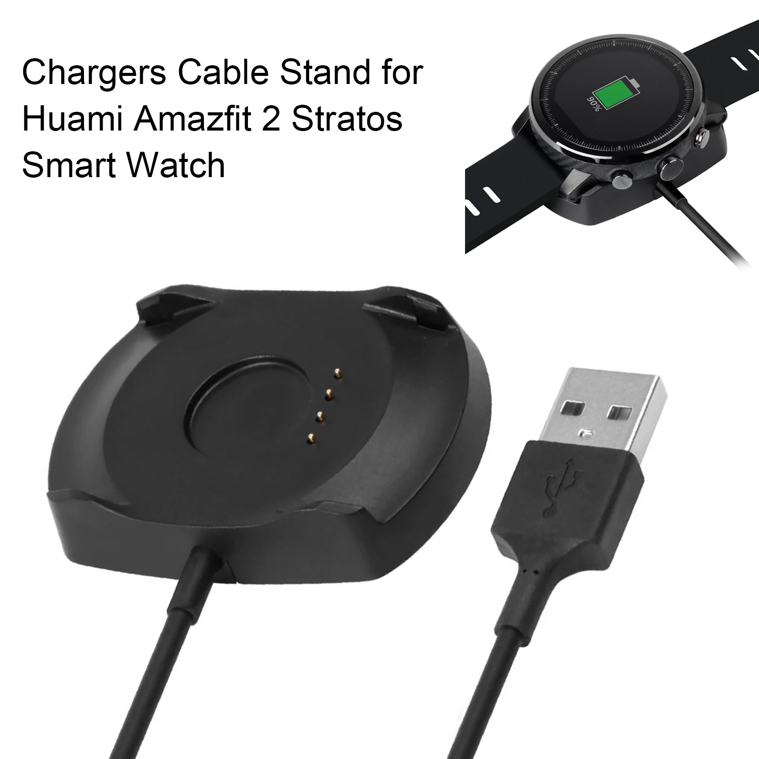 Gosear сменный USB зарядное устройство зарядная док-станция базовая станция для Xiaomi Huami Amazfit Stratos 2 2S смарт-часы аксессуары