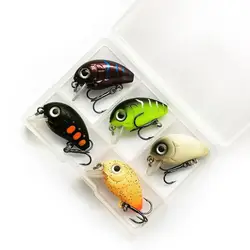 5Pc 28mm 2g Mini Crankbaits Fishing Sinking Wobbler For Pike/Trolling Rattling Baits Set Perch Fishing Lure Artificial Hard Bait