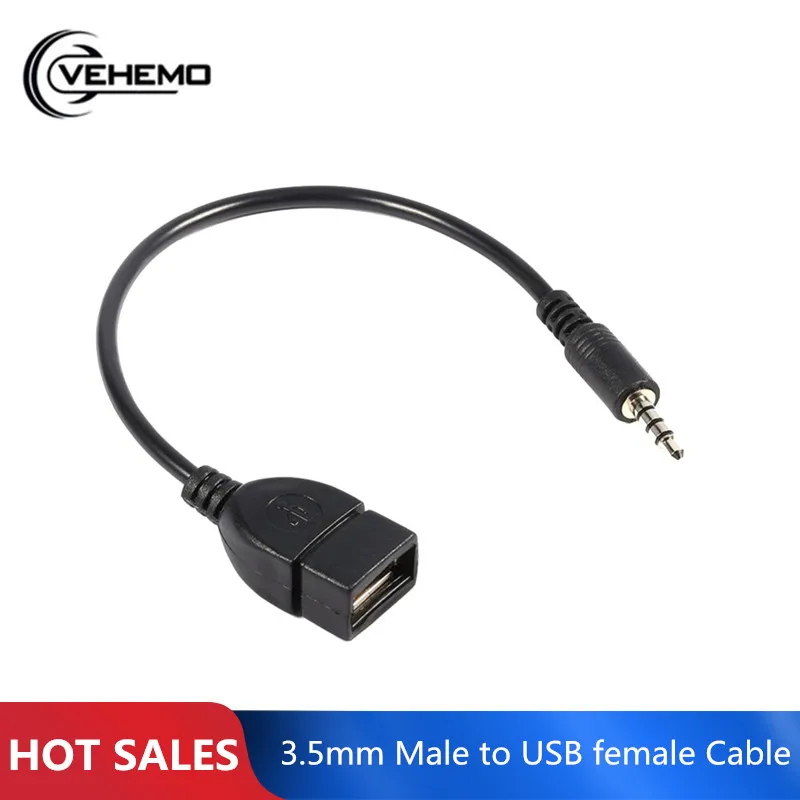 2,0 мм штекер USB Женский Кабель AUX аудио разъем USB 3,5 Женский конвертер Кабель Adapte