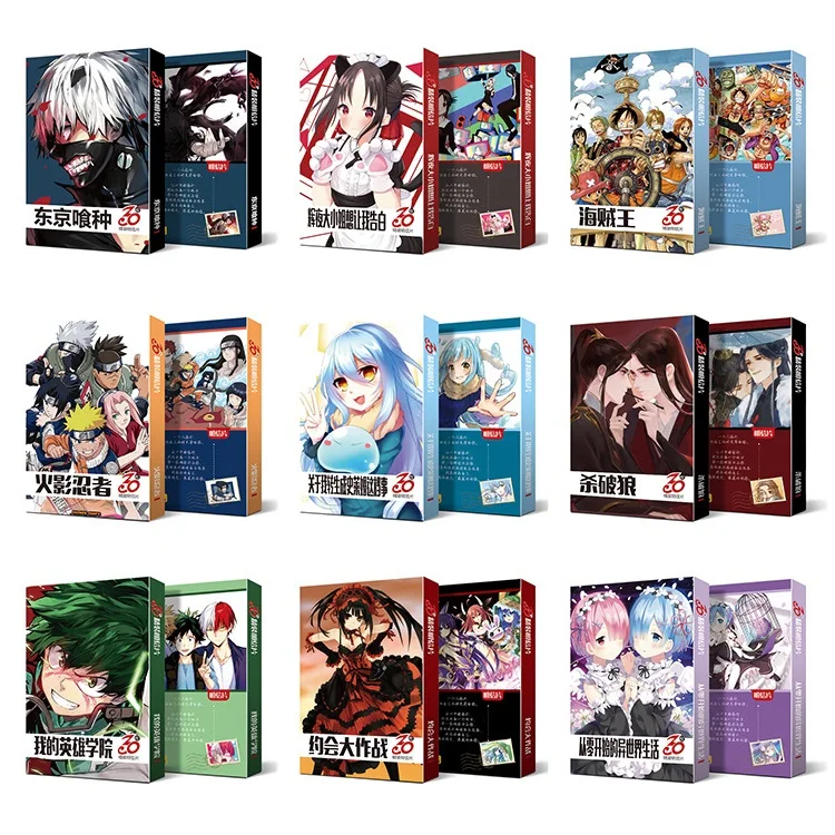 

30 Sheets/Set Hot Anime Postcard Angels of Death Tokyo Ghoul Collection Greeting Card Birthday Letter Envelope Gift