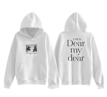 Новое поступление пуловер exo chen dear my с принтом альбома толстовки kpop флисовый