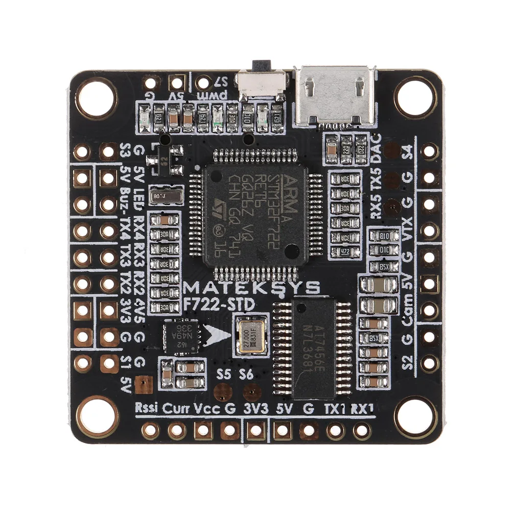 

Matek Systems F722-STD FC Flight Controller with OSD Barometer Blackbox for QAV210 220 250 RC FPV Racing Quadcopter Accessories