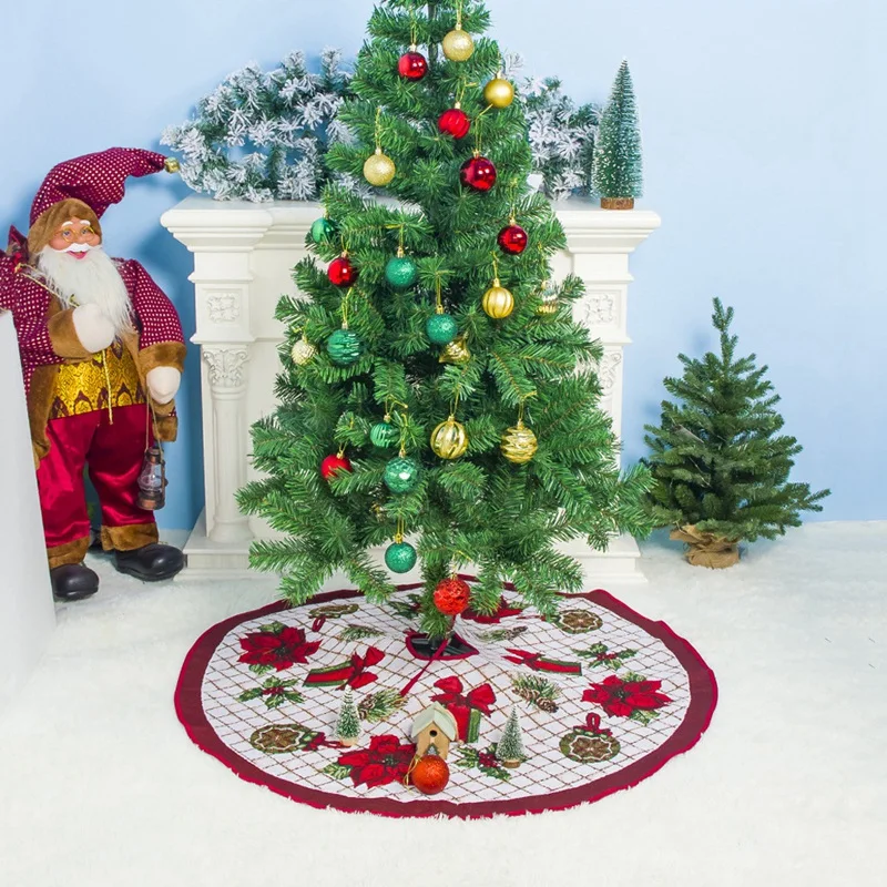 Украшение для рождественской елки, юбки, диаметр 100 см, украшение для рождественской елки, украшения для рождественской елки