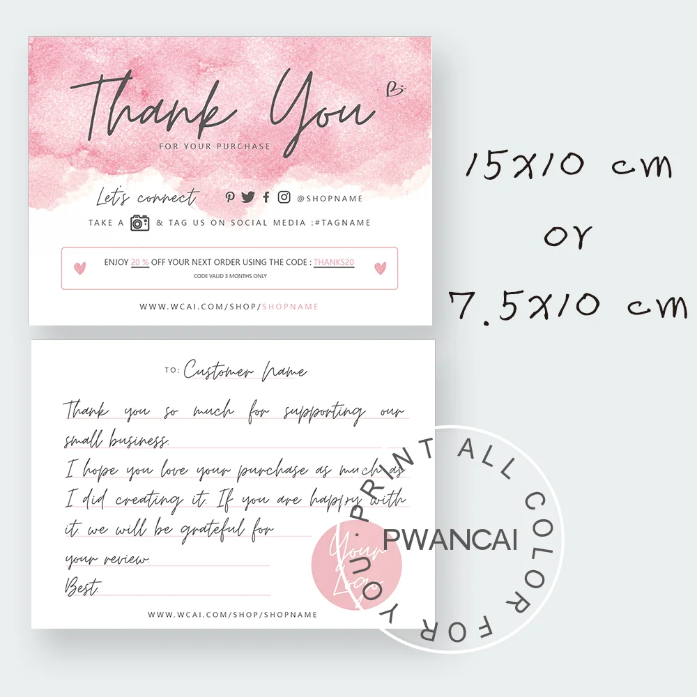 

Elegant girly rose pink Thank you business cards,Custom Small Business Personalised Thank You Business Cards,Media Social Cards