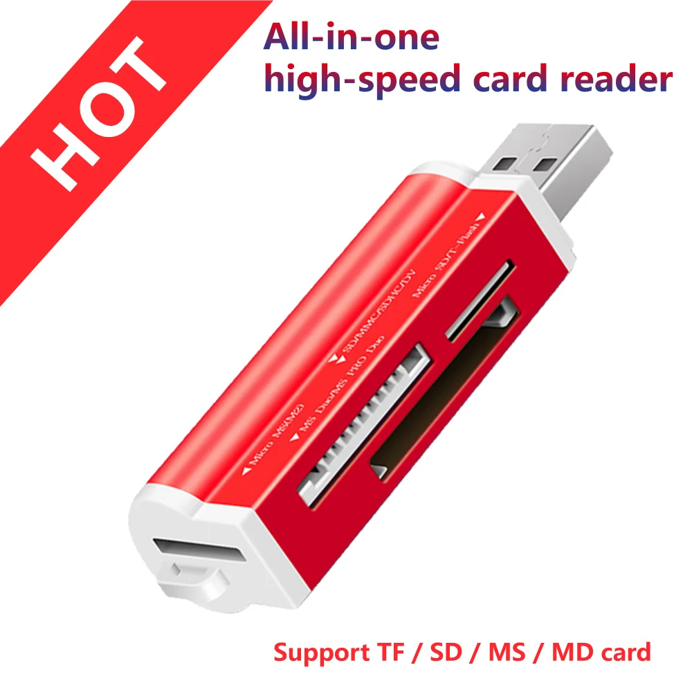 Все в 1 Micro USB 2 0 кардридер адаптер для SD TF M2 MMC MS PRO DUO | Компьютеры и офис
