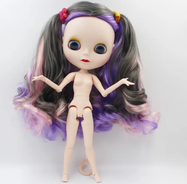 Blyth doll, nude Blyth doll, mixed color long hair