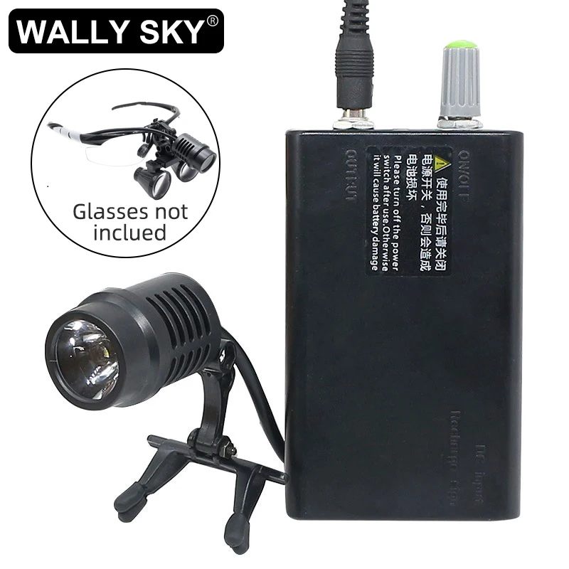 50000lux White Light Head Lamp For Dental Loupes Magnifier Head Light