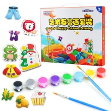 Maobeile Дети DIY живопись материал ручной работы пигмент игрушка белый Embryo гипсовая Кукла форма картины штукатурка картина маслом