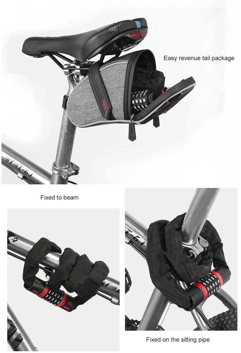 Antivol Vélo Avec Alarme – Pour Casque Et Guidon – Alliage Aluminium – Noir