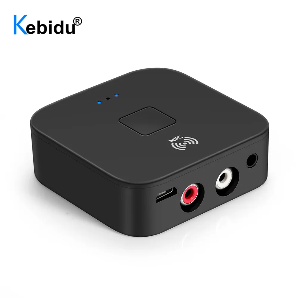 NFC Bluetooth 5 0 RCA аудио ресивер 3 мм AUX разъем беспроводной музыкальный адаптер с для