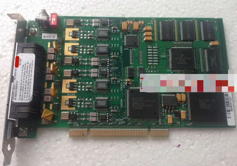 

4-channel analog voice card D4PCIUFW PCI D4PCIUFW