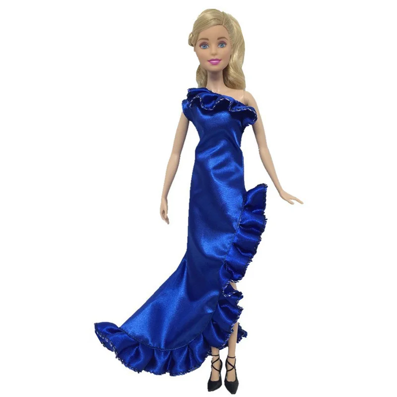 Новая Одежда для кукол аксессуары Длинная юбка-годэ Одежда DIY вечерние платья аксессуары для кукол игрушки для девочек подарок - Цвет: Синий