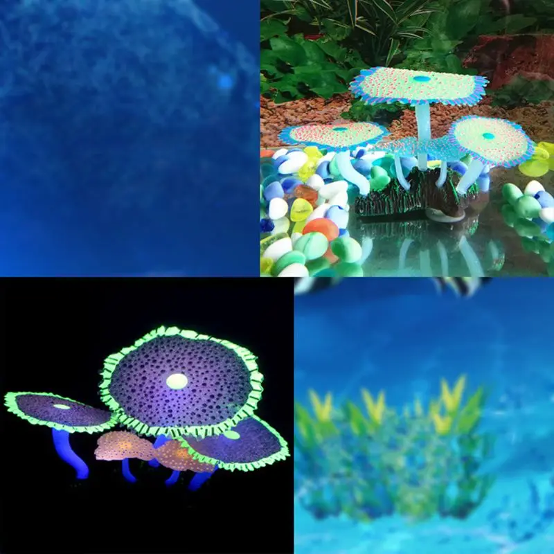 Моделирование растений светящаяся звезда точка Anemone подводный мир небольшой пейзаж украшения для аквариума