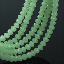 

2 Strand Natural Stone Bead Faceted Green Jade Flat Beads for DIY Necklace Bracelet Jewelry Making Findings 4mm 6mm 8mm