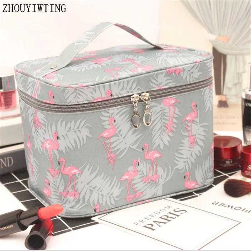 Cosmetic Cases Makeup-Bag Toiletries Organizer Storage Beauty-Pouch Zipper-Wash Travel