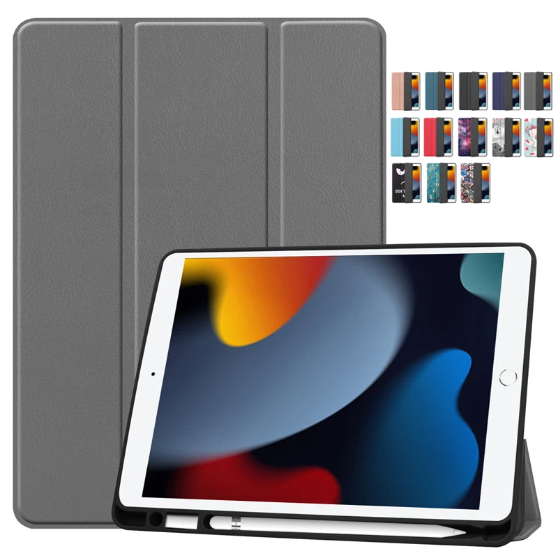 Per Ipad 10.2 Custodia 2021 Di Ottava Generazione Con Custodia Portamatite Supporto Pieghevole Smart Folio Per Funda Custodia Ipad 8 9 Generazione