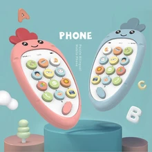 Обучающие Детские телефонные игрушки Ранние развивающие мобильные музыкальные игрушки симулятор обучающая машина телефон электронный подарок для детей