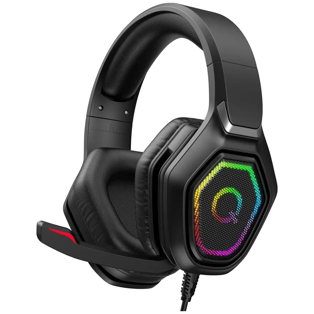 Наушники игровые QUB GAMING проводные с микрофоном QGWDHSTM001 |