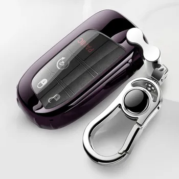 

TPU Car Key Case Cover For Jeep Cherokee Compass Renegade Grand Cherokee Protective Shell keychain Auto Styling
