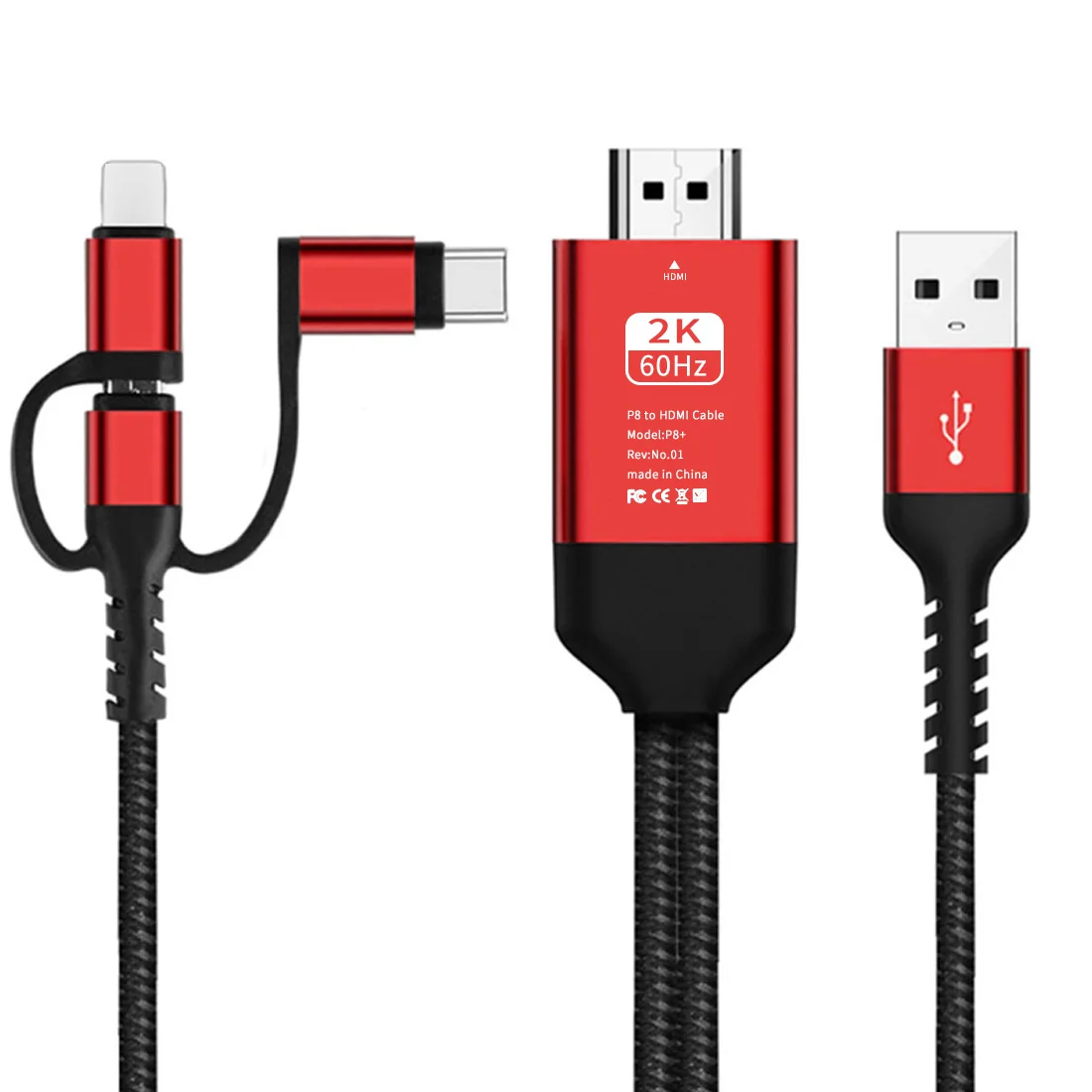 4K HD 3 в 1 Micro usb type C для HDMI кабель-адаптер проводной экранный преобразователь Plug &amp