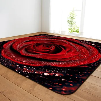 

Creative 3D Printing Flower Garden Corridor Carpets for Living Room Bedroom Large Area Rugs Kitchen Bathroom Anti-Slip Floor Mat