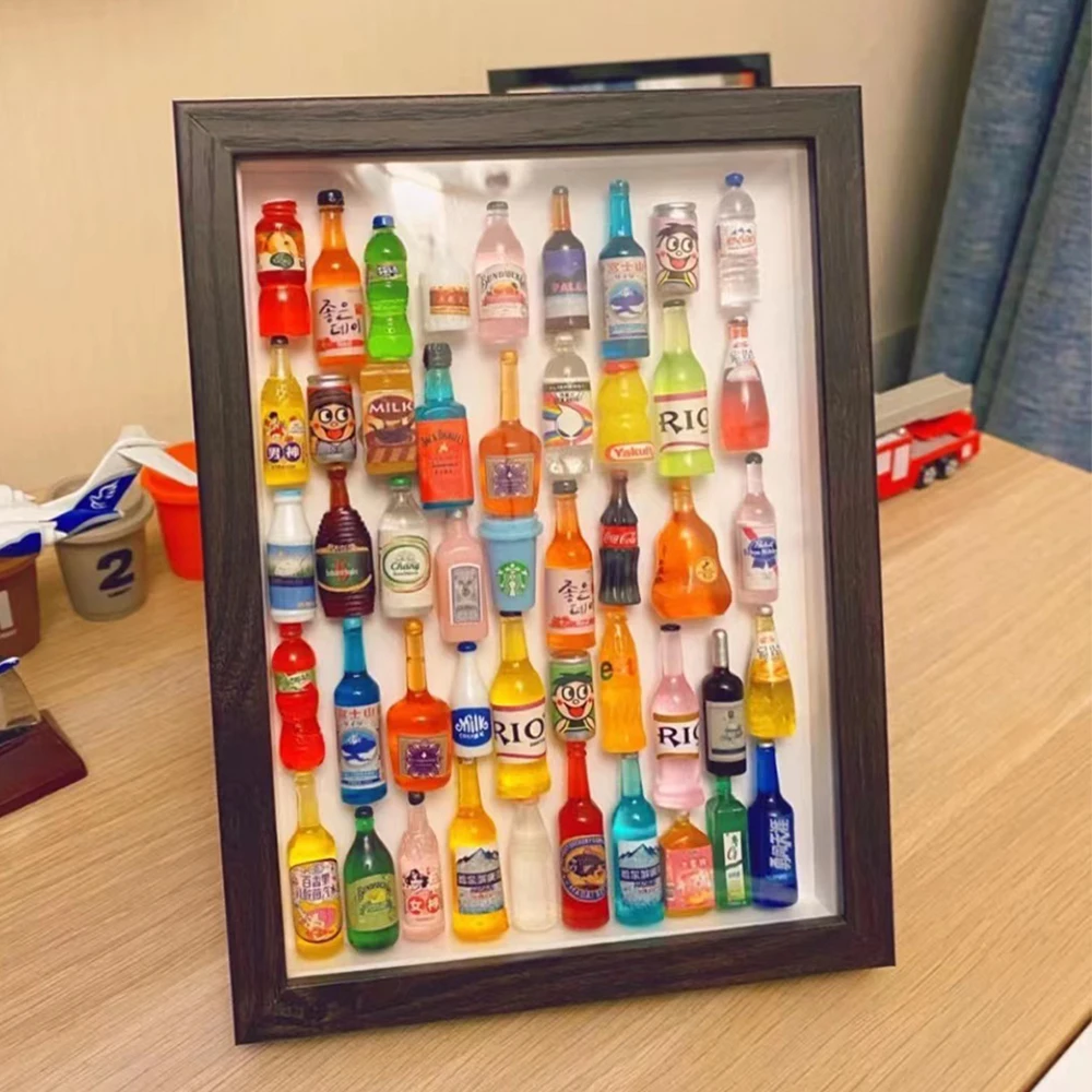 30PCS Mini 1:12Scale Cute Dollhouse Miniature Bottle Drink Pretend Play Food For Barbies Kitchen Accessori Simulation Toy Gift 5