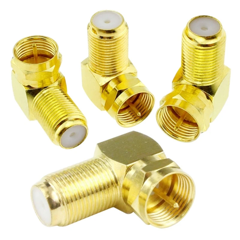 A9LC 90 Degree Coaxial Connector 2-Pack - F Type Right Angle Male to Female RF Coax Adapter for Satellite Receiver Description Image.This Product Can Be Found With The Tag Names Coaxial connector, Computer Cables Connecting, Computer Peripherals, PC Hardware Cables Adapters