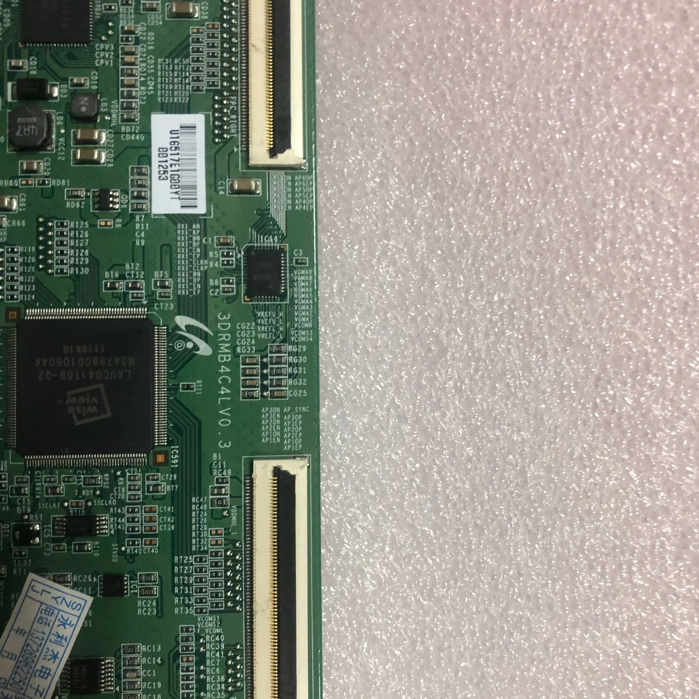 Тест 55 дюймов 3DRMB4C4LV0. 3 экран LTA550HJ12logic плата