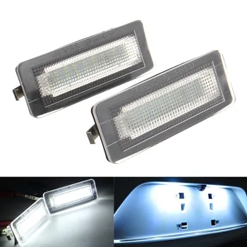 

2Pcs Car LED License Plate Light 18SMD Exterior LED Lamp Waterproof 12V-30V For Benz Smart Fortwo W450 W451 W453