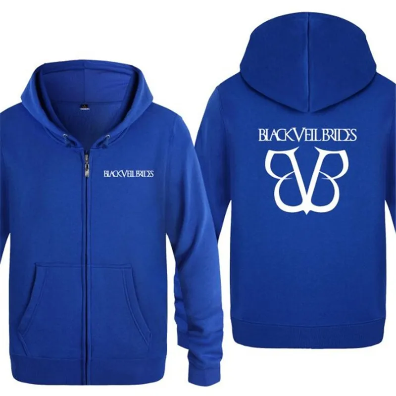 blue hoodie 13 Мужская толстовка с капюшоном Rock Black Veil Brides, толстовки с принтом для мужчин в стиле хип-хоп, флисовая куртка на молнии с длинным рукавом, пальто, толстовка, костюм для катания на коньках - Цвет: blue hoodie 13