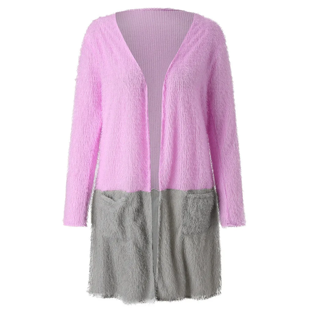 Pull femme nouveaute, женский свитер с длинным рукавом в стиле пэчворк, длинный вязаный кардиган, Рождественский свитер, верхняя одежда, свитер