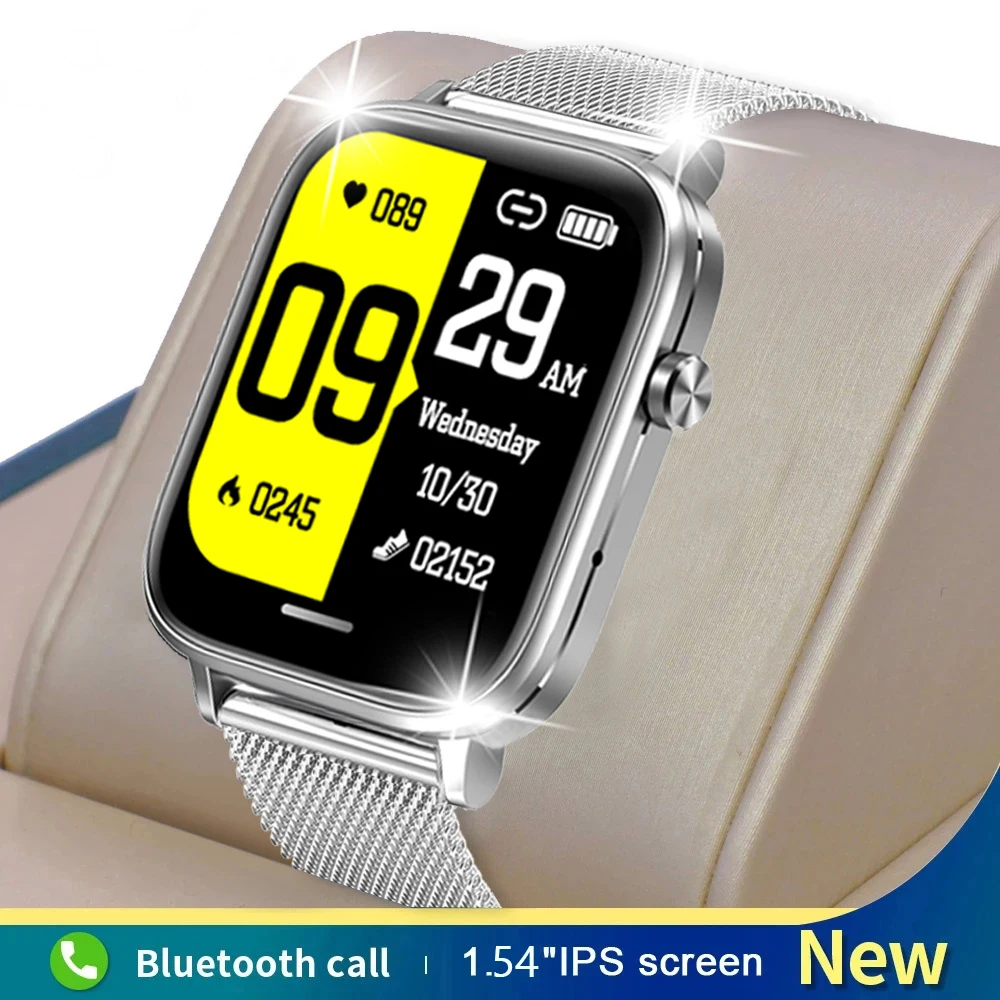 Smart Watch Men Women Heart Rate Blood Pressure Oxygen Fitness Tracker Temperature Sports Bluetooth Call Waterproof Smartwatch