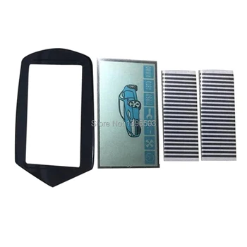 

A91 LCD Display Screen Flexible Cable Zebra Stripes + Glass Cover Key Case for Starline A91 LCD Remote Control Display