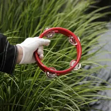 Вечерние деревянные принадлежности Jingle Ring музыкальный инструмент обучающая игрушка с металлическими двухрядными Jingles