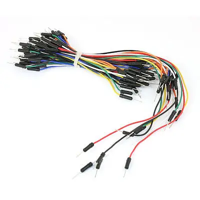 

Breadboard Male to Male Jumper Wire Cable Assorted Color 75pcs