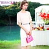 TESSCARA Women Summer Elegant Chiffon Dress Festa High Quality Office Cocktail Party Robe Femme Vintage Designer Pencil Vestidos ► Photo 2/6