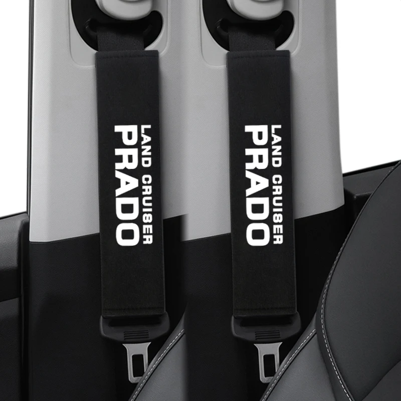 

2pcs Seat Belt Cover Shoulder Pads car seat belt shoulder pad case for Toyota PRADO Corolla Camry RAV4 avensis auris C-HR