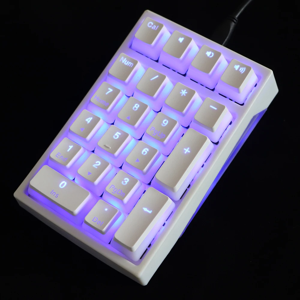 Keycap pbt Pudding с двумя выстрелами 21key нумпад мультимедиа ключ колпачки для ключей