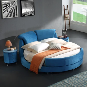 

designer modern fabric bed / soft bed/double bed king size bedroom furniture