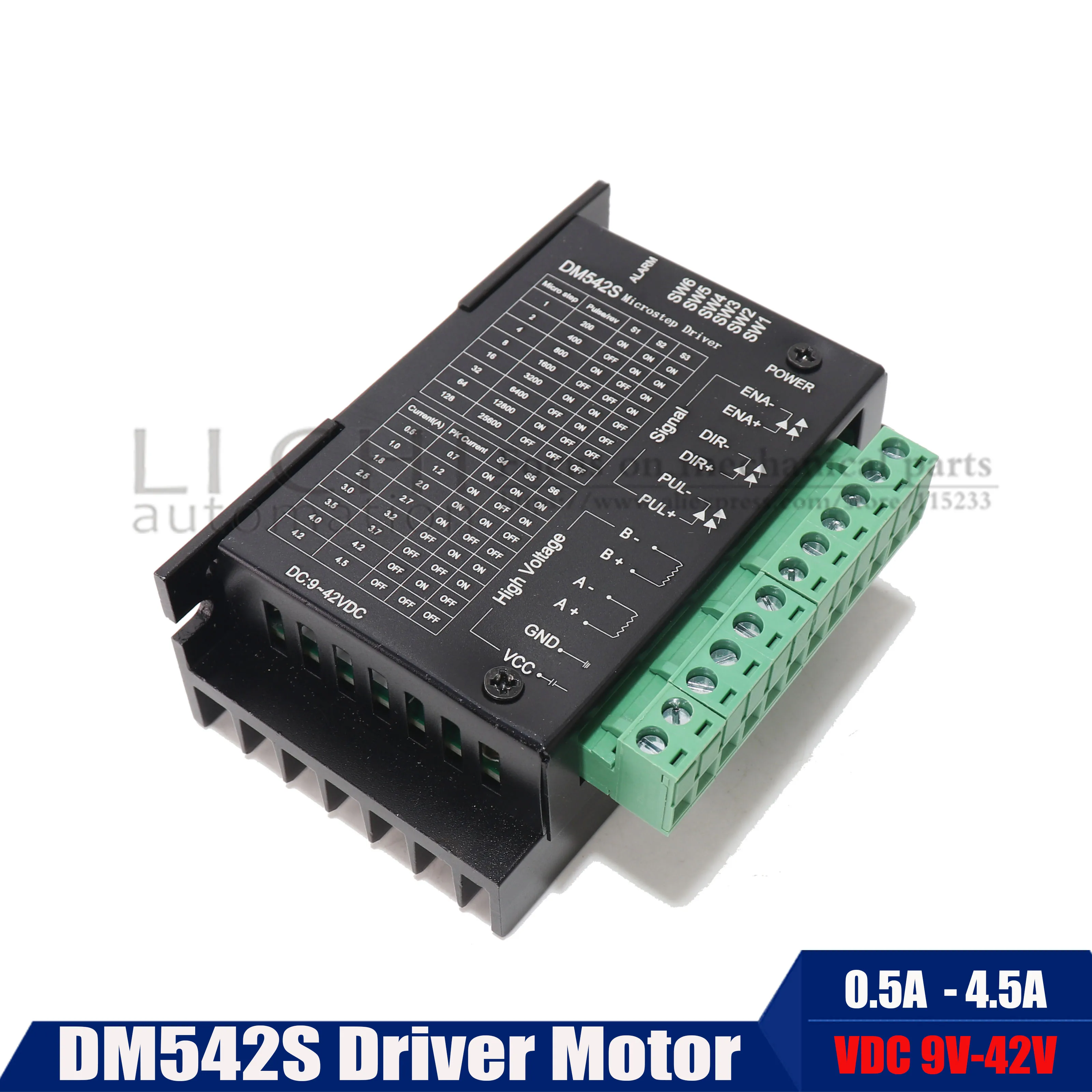 Драйвер двигателя DC 24-50 в DM542S шаговый двигатель драйвер для 57 цифровой шаговый двигатель драйвер