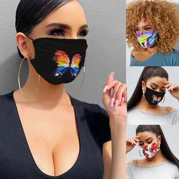

In Stock Facemask Washable Face Mouth Outdoor Youre Too Close Activated Carbon Solid Black Mouth Facemask Reusable Face Mask