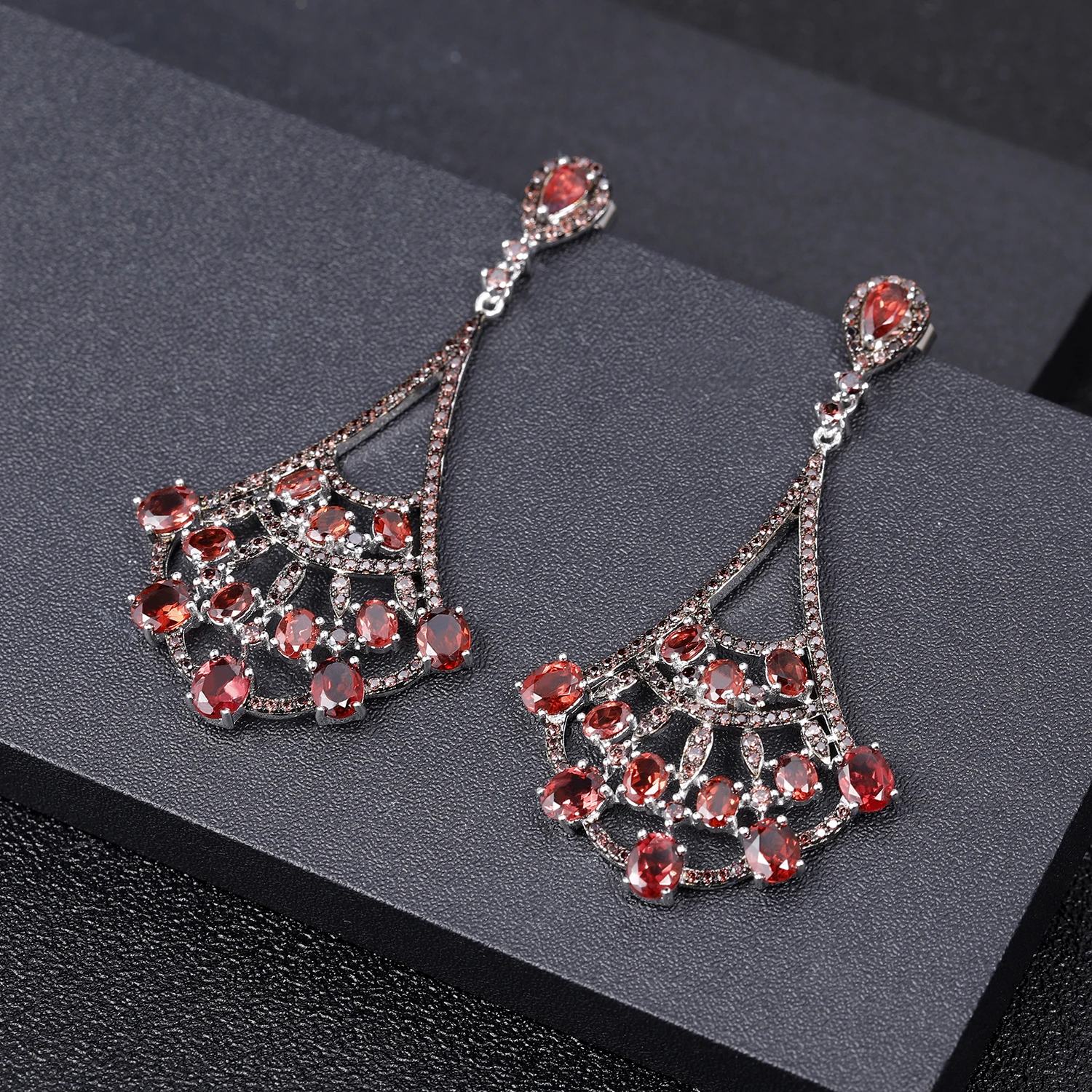 Женские серьги подвески GEM'S BALLET Винтажные из стерлингового серебра 925 пробы с
